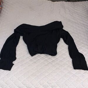 Free people Black Off-Shoulder Blouse